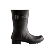 (W) Hunter Tour Foldable Short Wellington Boots Black
