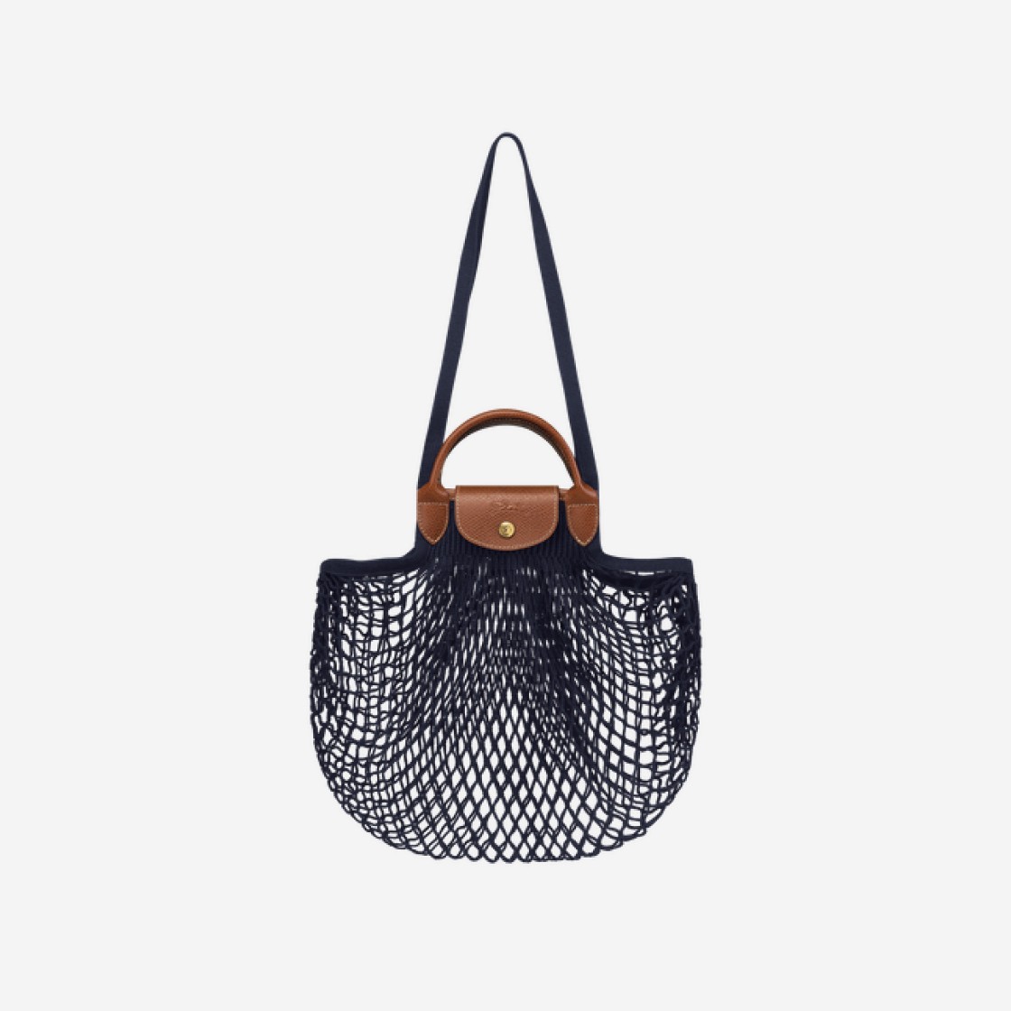 Longchamp Le Pliage Filet Top Handle Bag Navy 상세 이미지 1