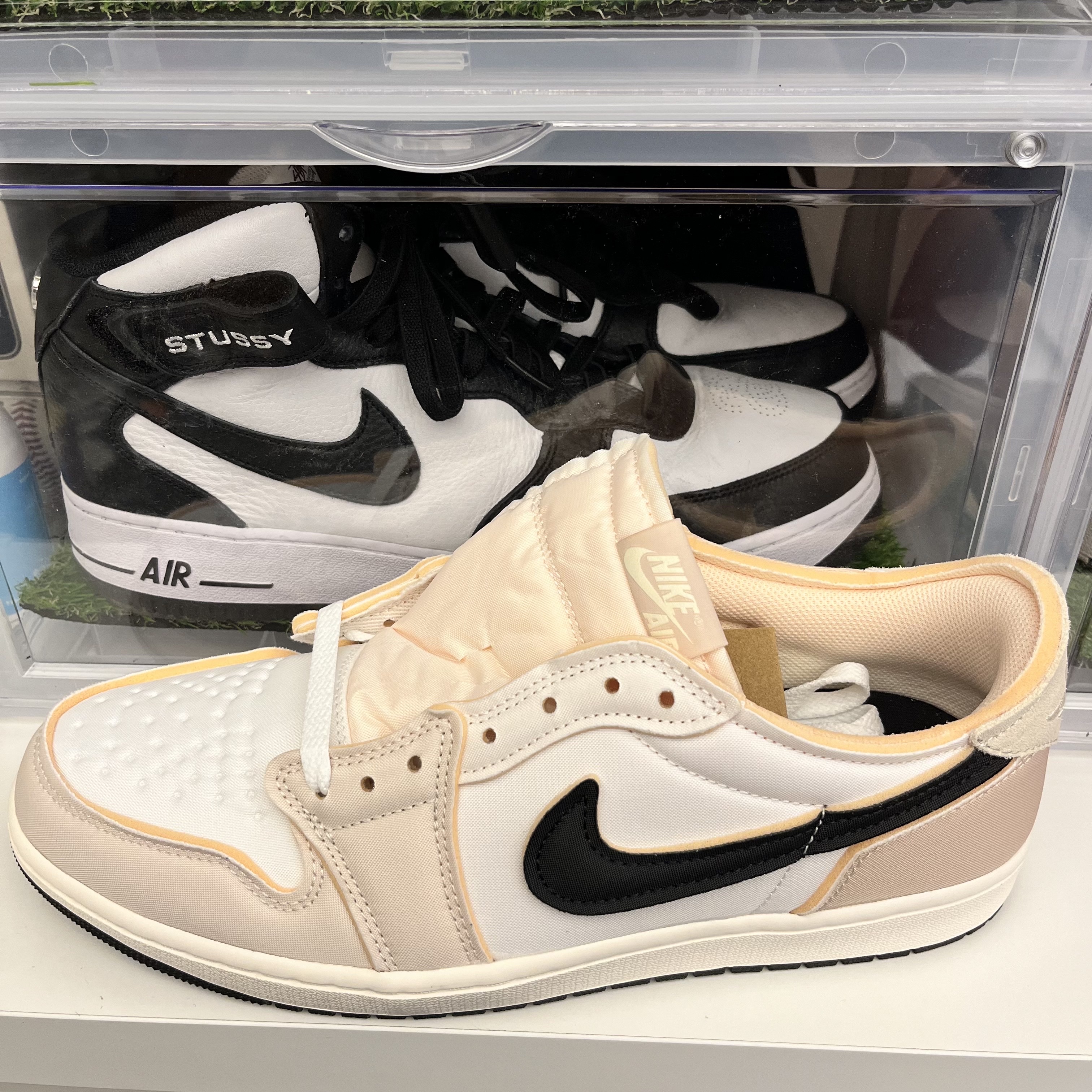 Jordan 1 Retro Low OG EX White and Coconut Milk 착용 스타일 - 2