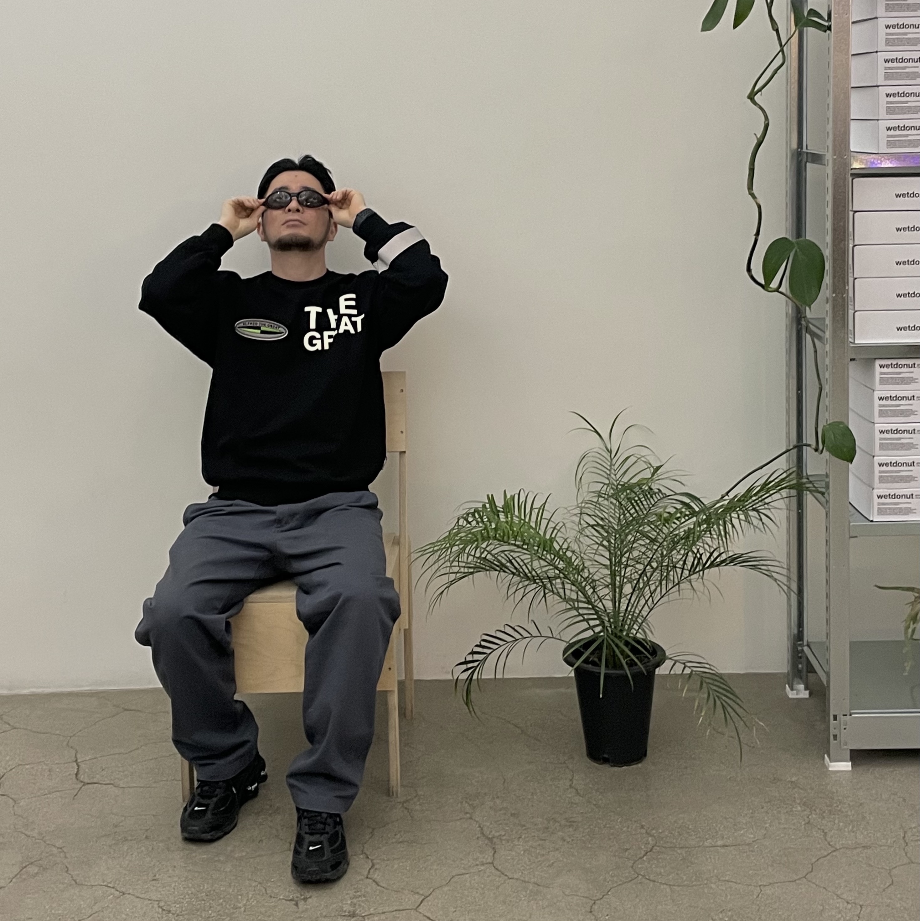 Nike x Supreme Shox Ride 2 SP Black 착용 스타일
