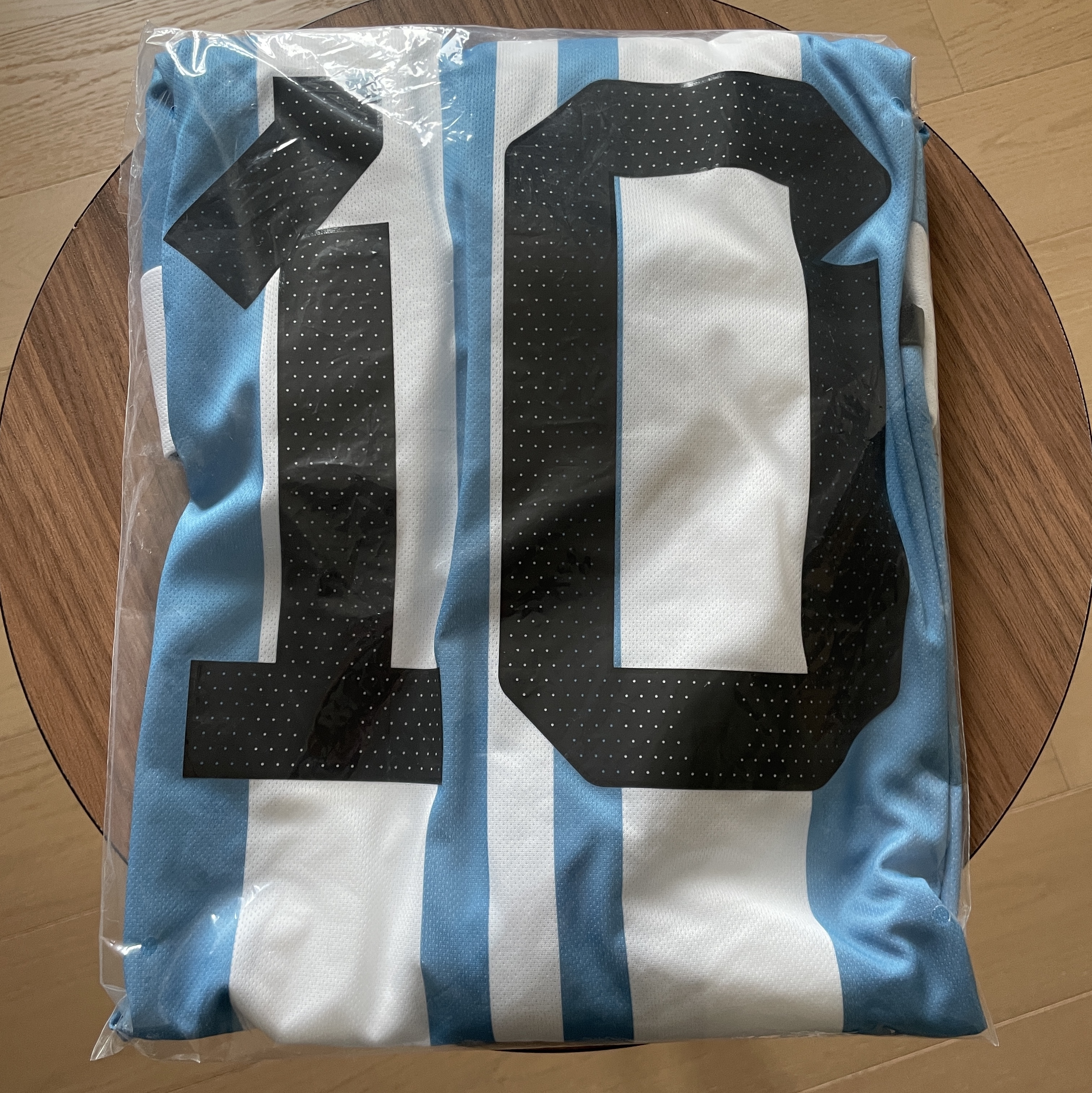 Adidas Argentina Home Jersey 2022 Winners 3-Star White Light Blue - KR Sizing (Non Marking Ver.) 착용 스타일 - 4