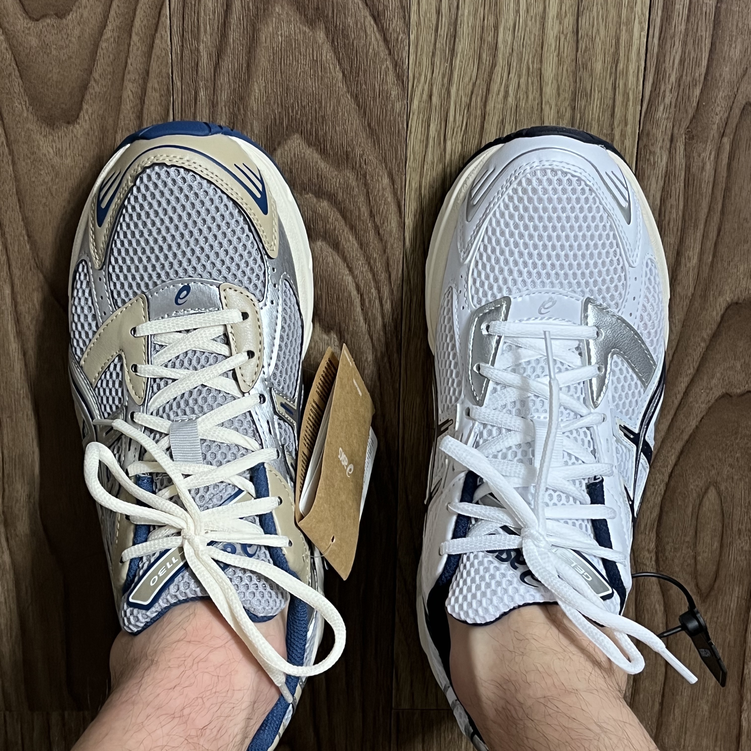 (W) Asics Gel-1130 White Midnight 착용 스타일