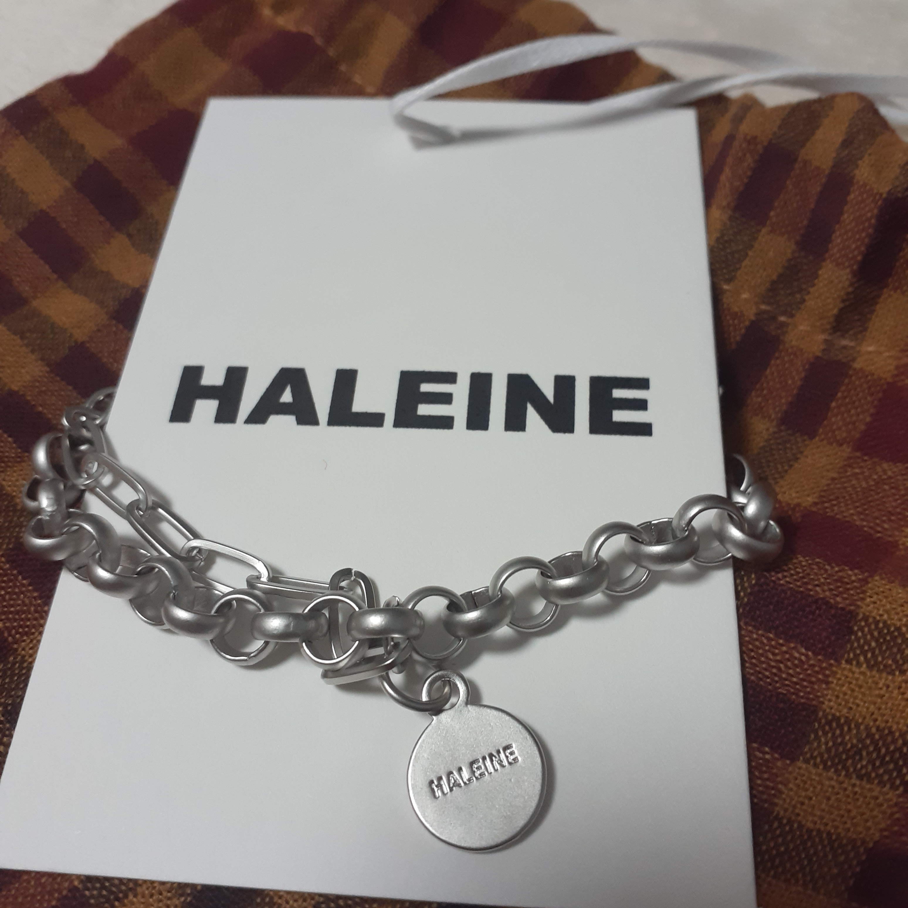 Haleine Metal Layered Bracelet Silver 착용 스타일