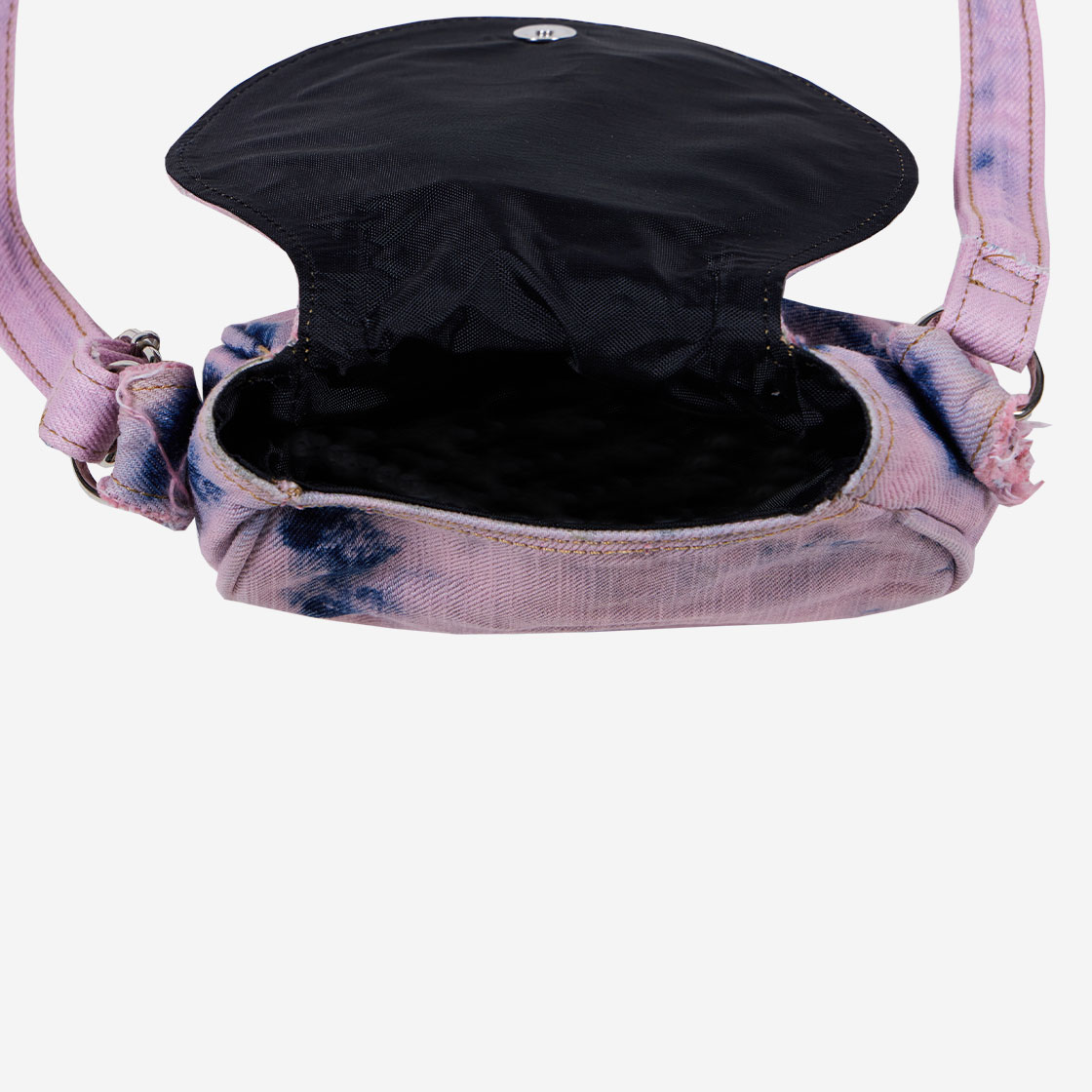 THE MUSEUM VISITOR】 WASHED DENIM MINIBAG (PINK BLUE) THE MUSEUM VISITOR】 WASHED DENIM MINIBAG (PINK BLUE)