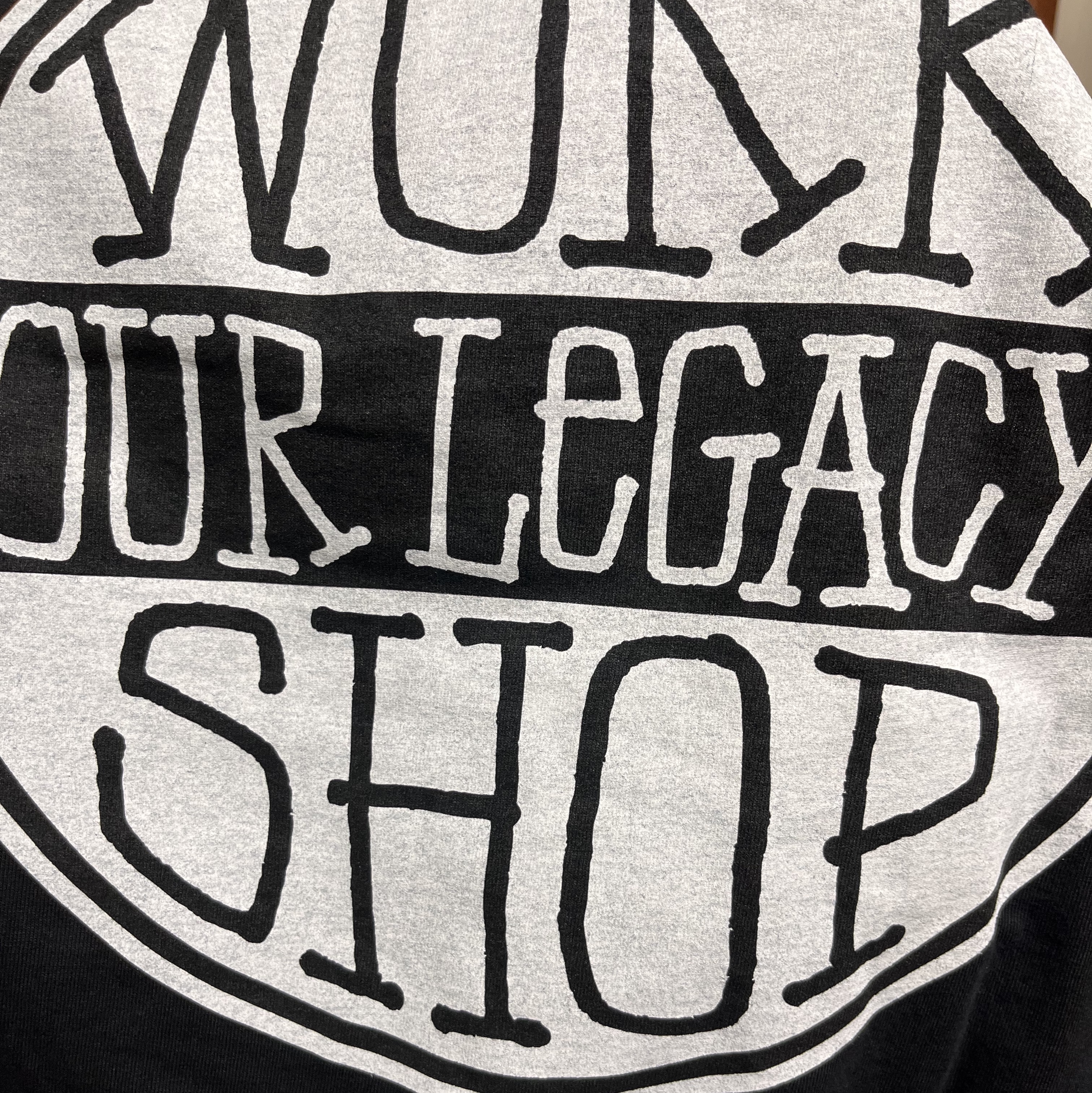 Stussy x Our Legacy Work Shop Dot Pigment Dyed T-Shirt Black 착용 스타일