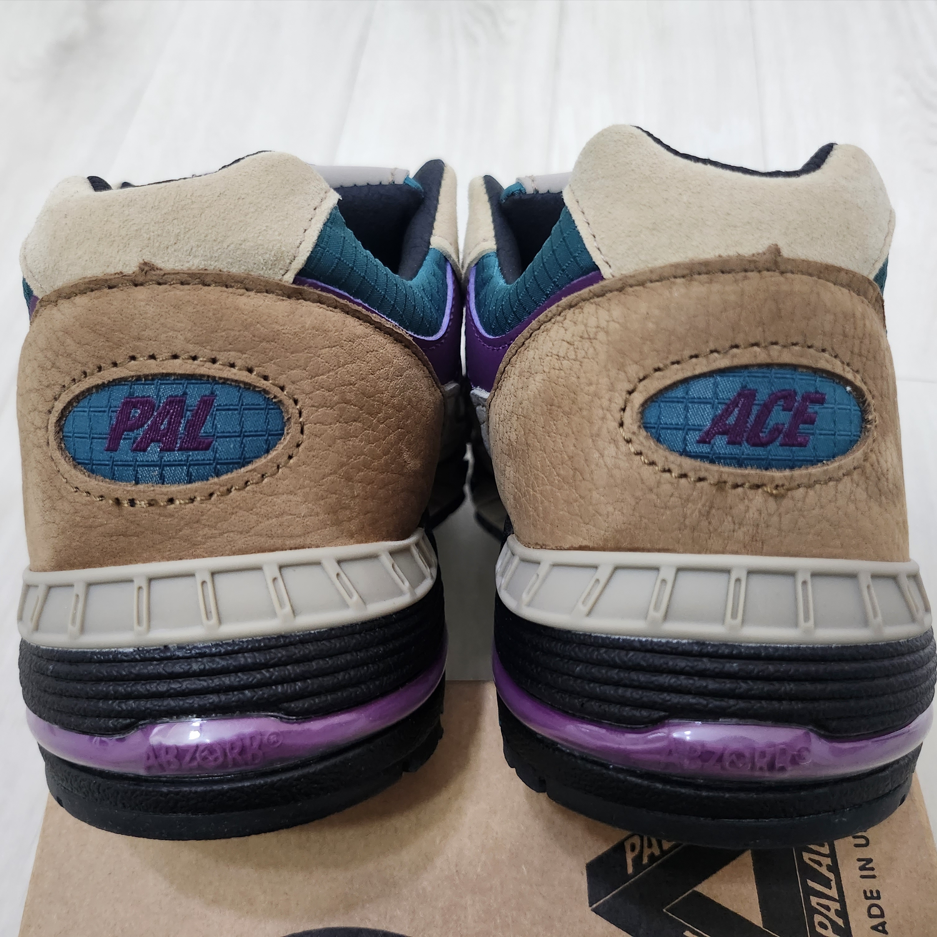 뉴발란스 x 팔라스 991 메이드 인 UK 틸 브라운, (W) 뉴발란스 x 팔라스 991 메이드 인 UK 타오스 토프 그레이프 쥬스 착용 스타일 - 4