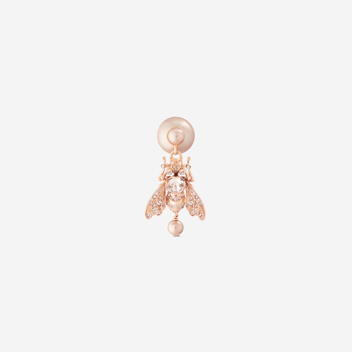 (W) Dior Tribales Earring Pink Finish Metal Pink Resin Pearls Pink Crystals 상세 이미지 2