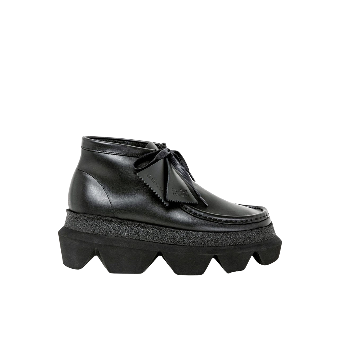 (W) 클락스 오리지널스 x 사카이 하이브리드 왈라비 부츠 블랙((W) Clarks Originals x Sacai Hybrid Wallabee Boots Black) - 1