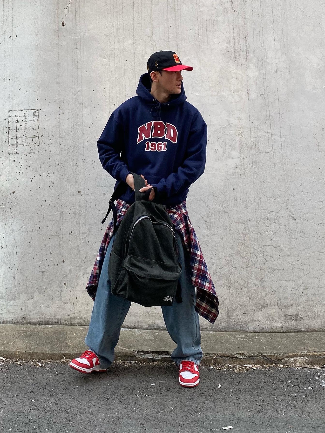 Nike Dunk Low SP University Red 2020 착용 스타일 - 3