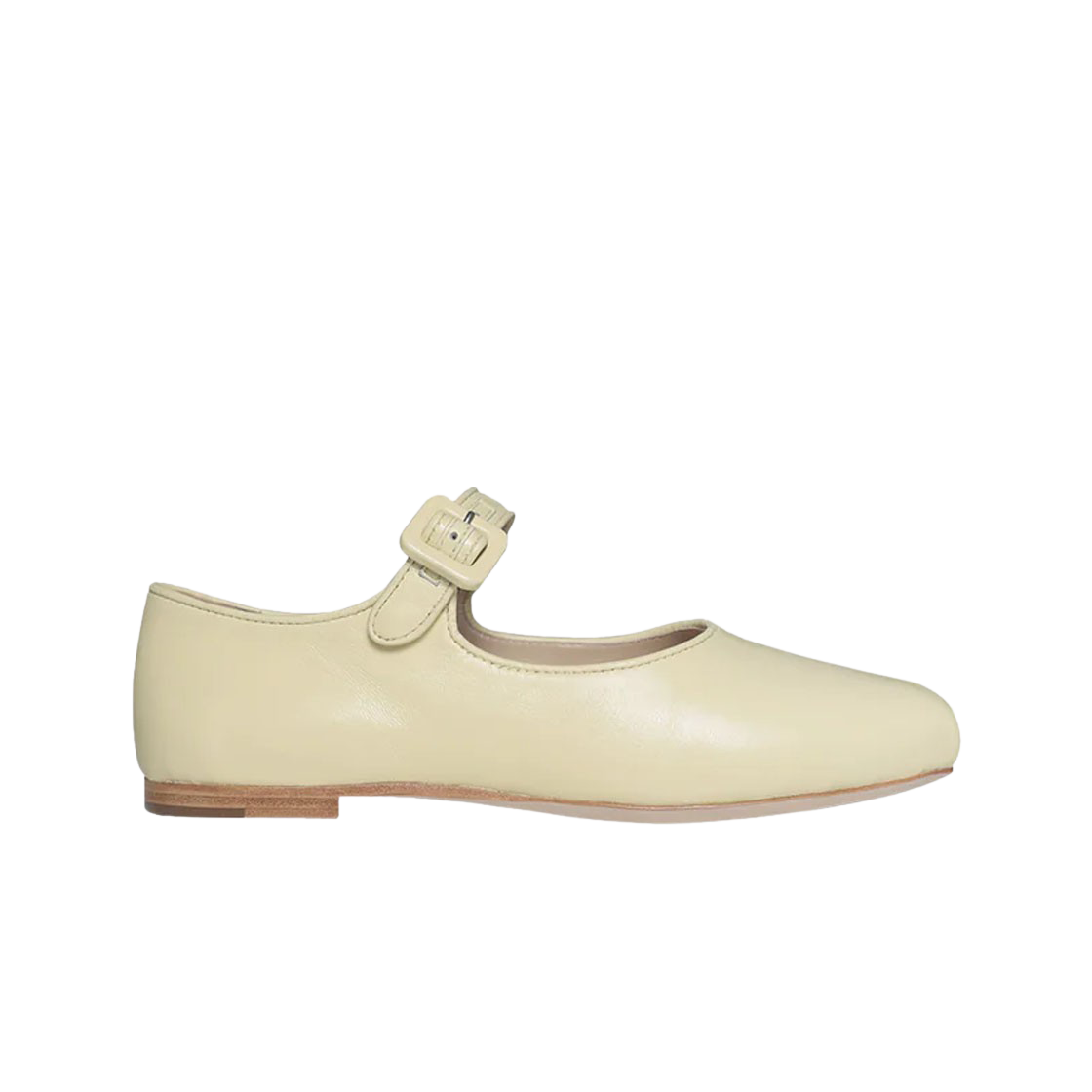 (W) 샌디 리앙 메리 제인 포인테 슈 버터 레더((W) Sandy Liang Mary Jane Pointe Shoe Butter Leather)
