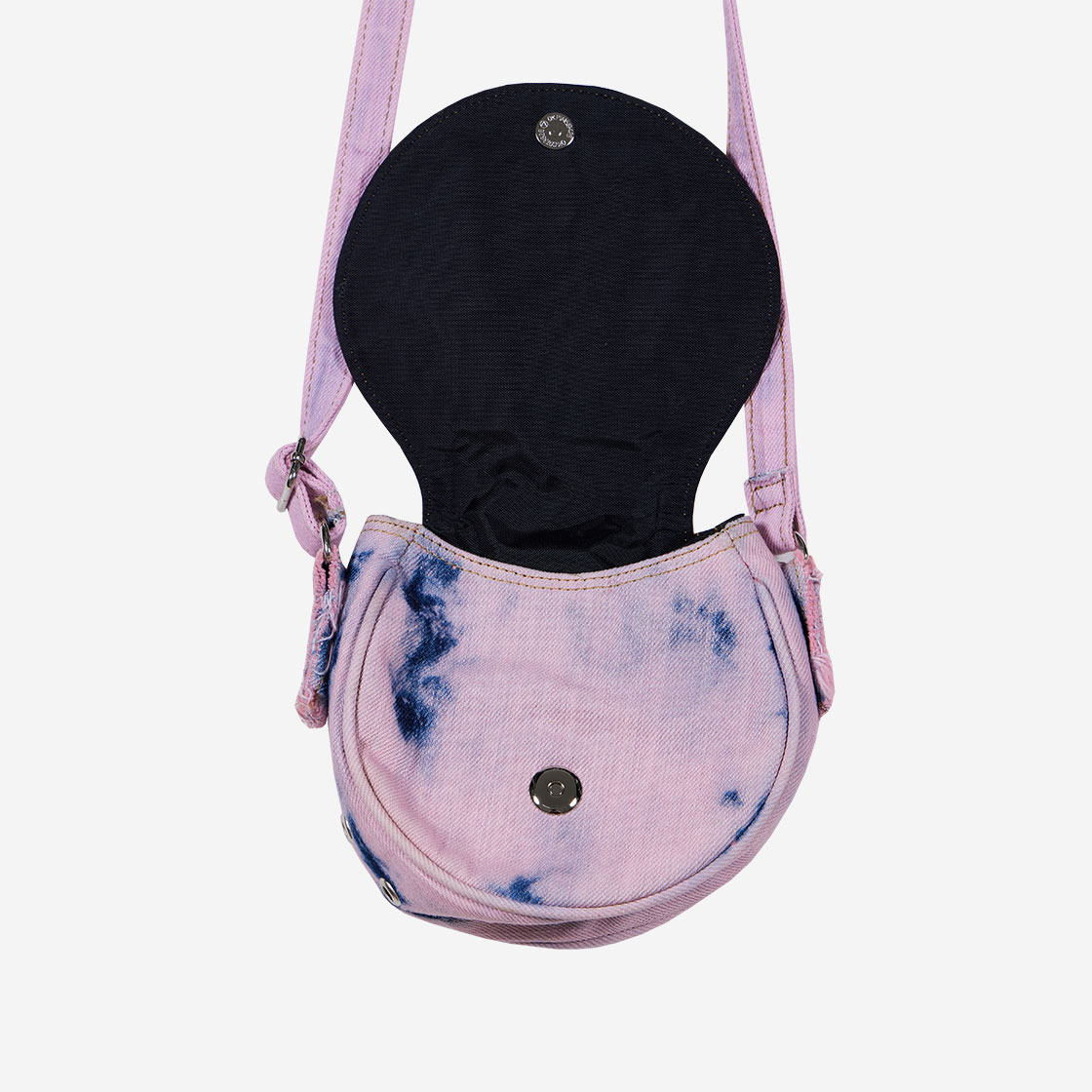 THE MUSEUM VISITOR】 WASHED DENIM MINIBAG (PINK BLUE) THE MUSEUM VISITOR】 WASHED DENIM MINIBAG (PINK BLUE)