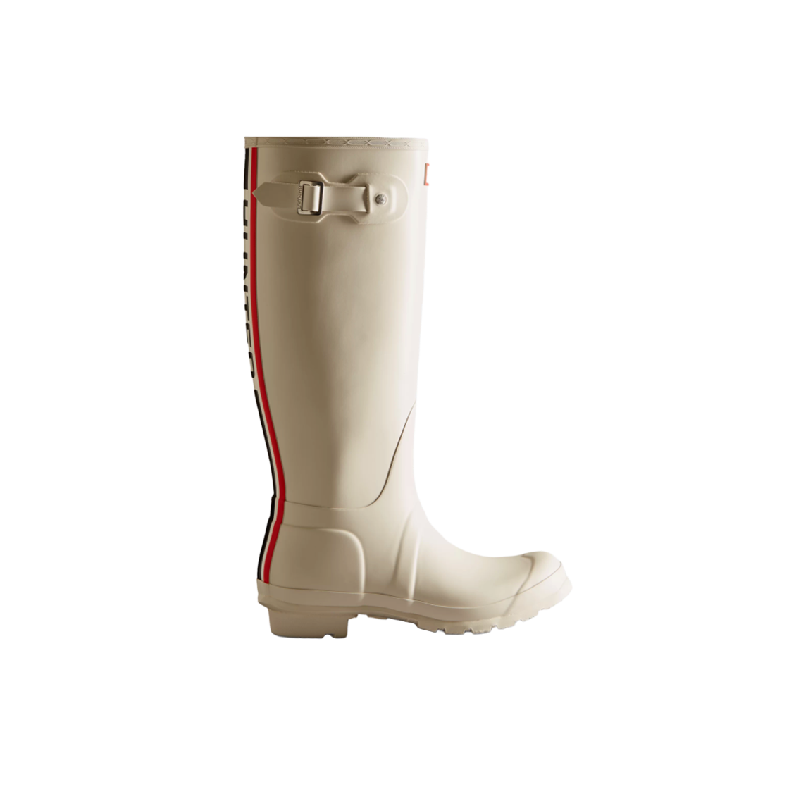 (W) 헌터 트라이컬러 로고 백스트랩 톨 웰링턴 부츠 화이트 윌로우((W) Hunter Tri-Colour Logo Backstrap Tall Wellington Boots White Willow) - 1