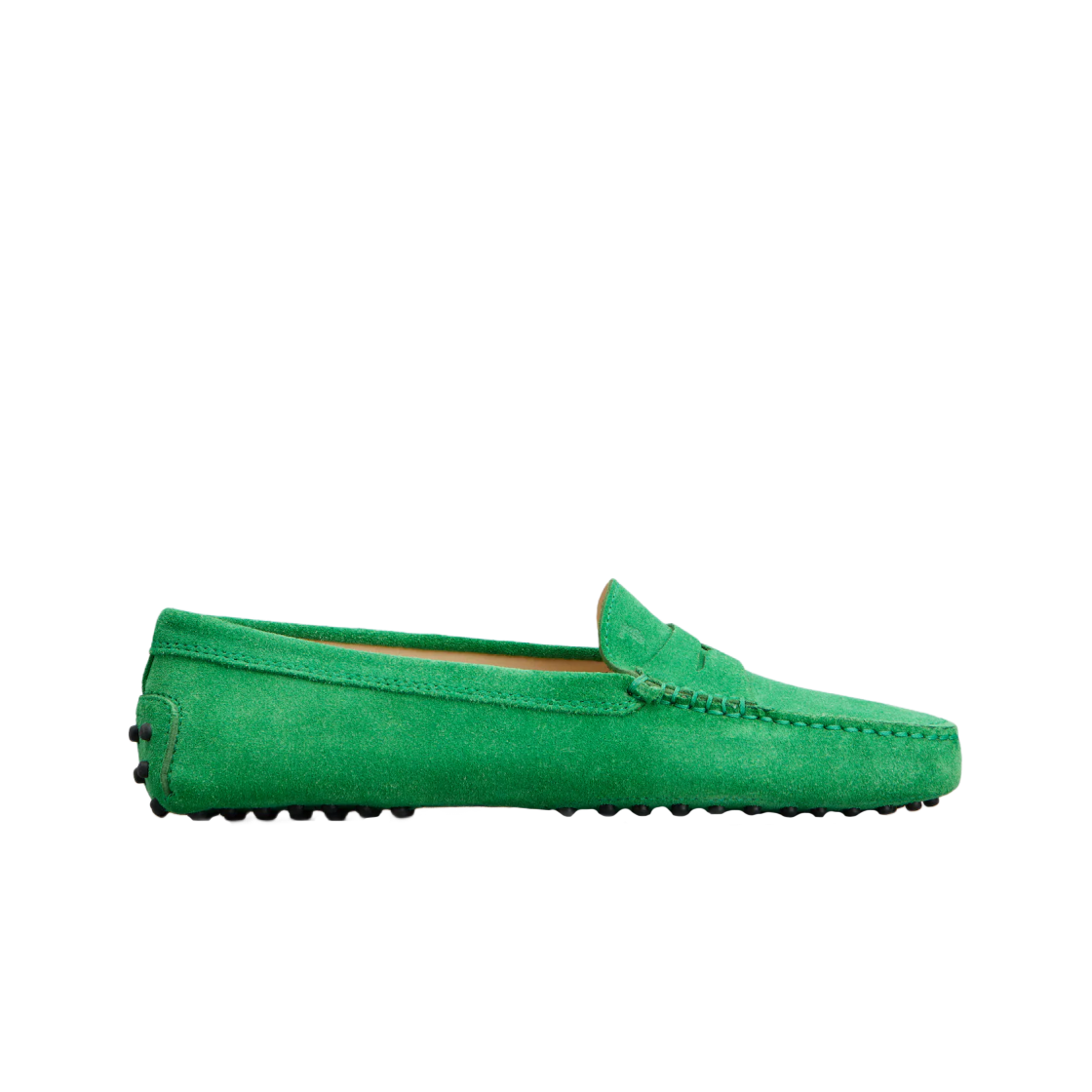 XXW00G00010RE0V023 (W) Tod's Gommino Suede Driving Shoes Green - 대표 이미지 #1