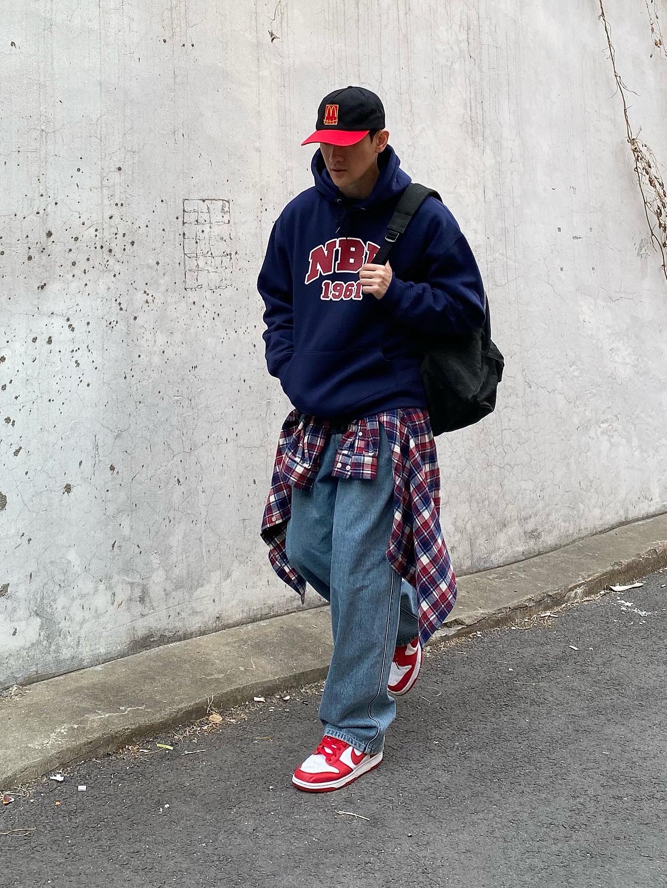 Nike Dunk Low SP University Red 2020 착용 스타일 - 1