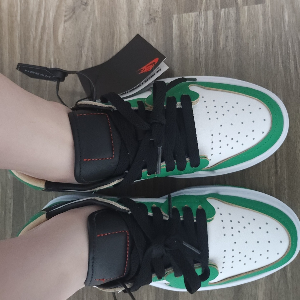 (W) Jordan 1 Elevate Low SE Lucky Green 착용 스타일 - 4