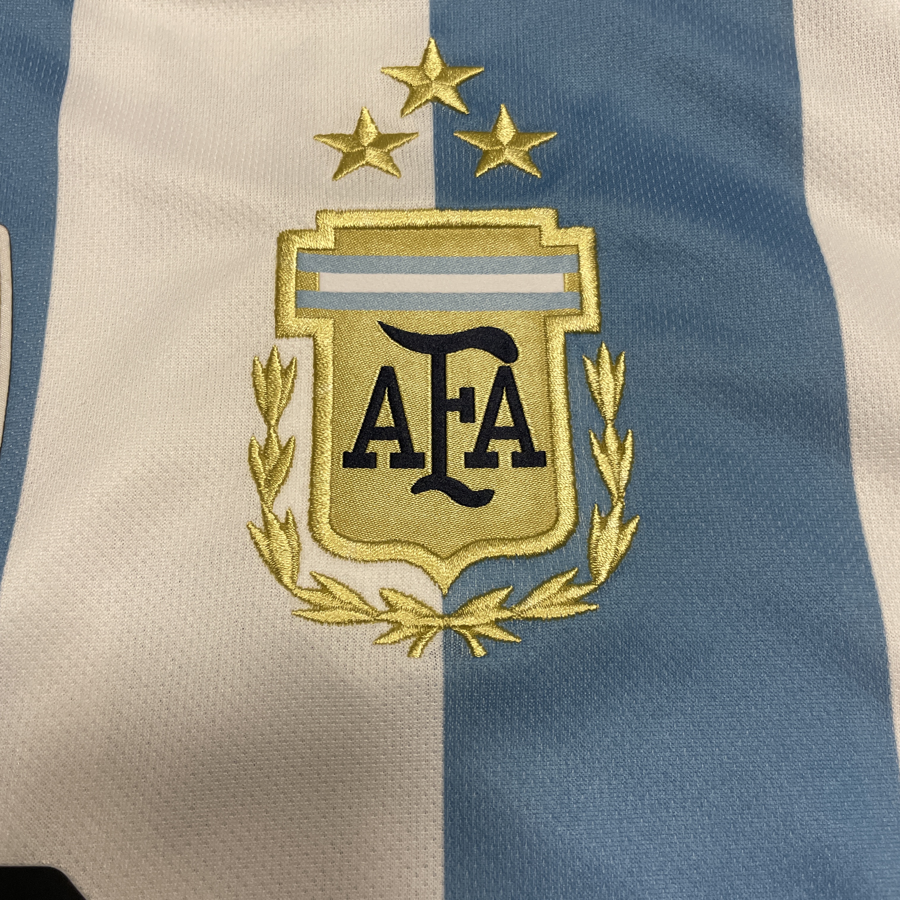 Adidas Argentina Home Jersey 2022 Winners 3-Star White Light Blue - KR Sizing (Non Marking Ver.) 착용 스타일 - 3