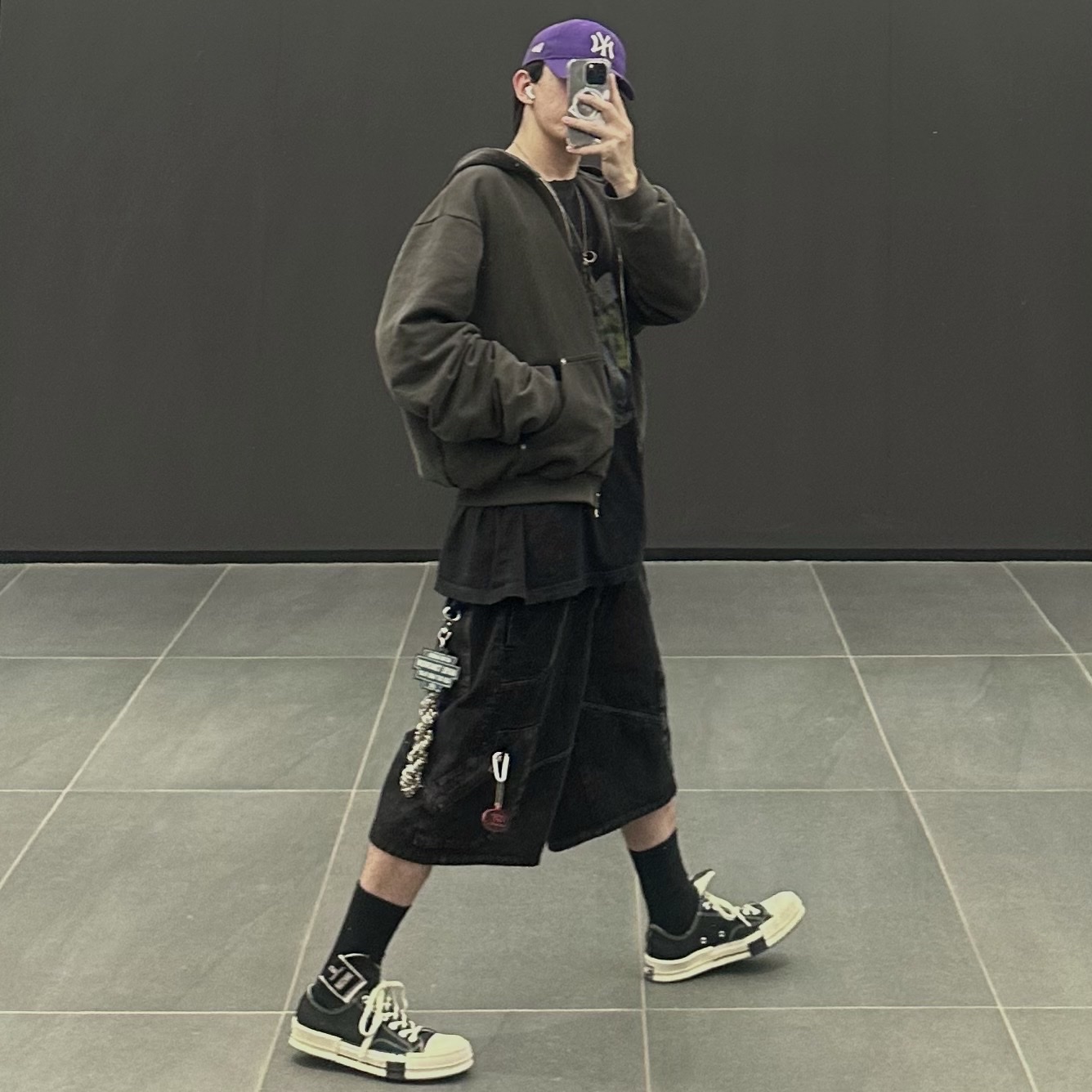 Converse x Drkshdw Drkstr Chuck 70 Ox Black 착용 스타일