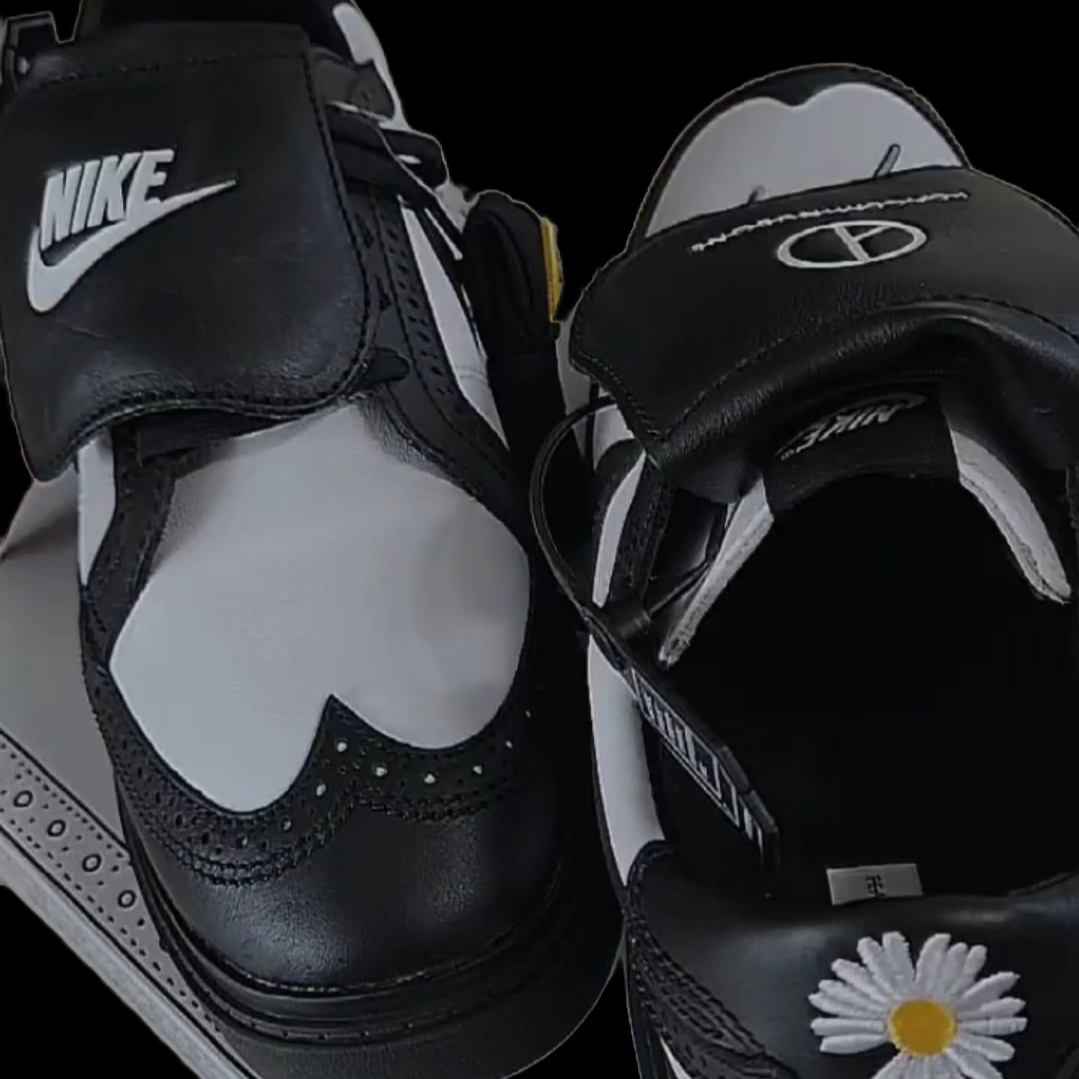 Nike x Peaceminusone Kwondo1 Black and White 착용 스타일