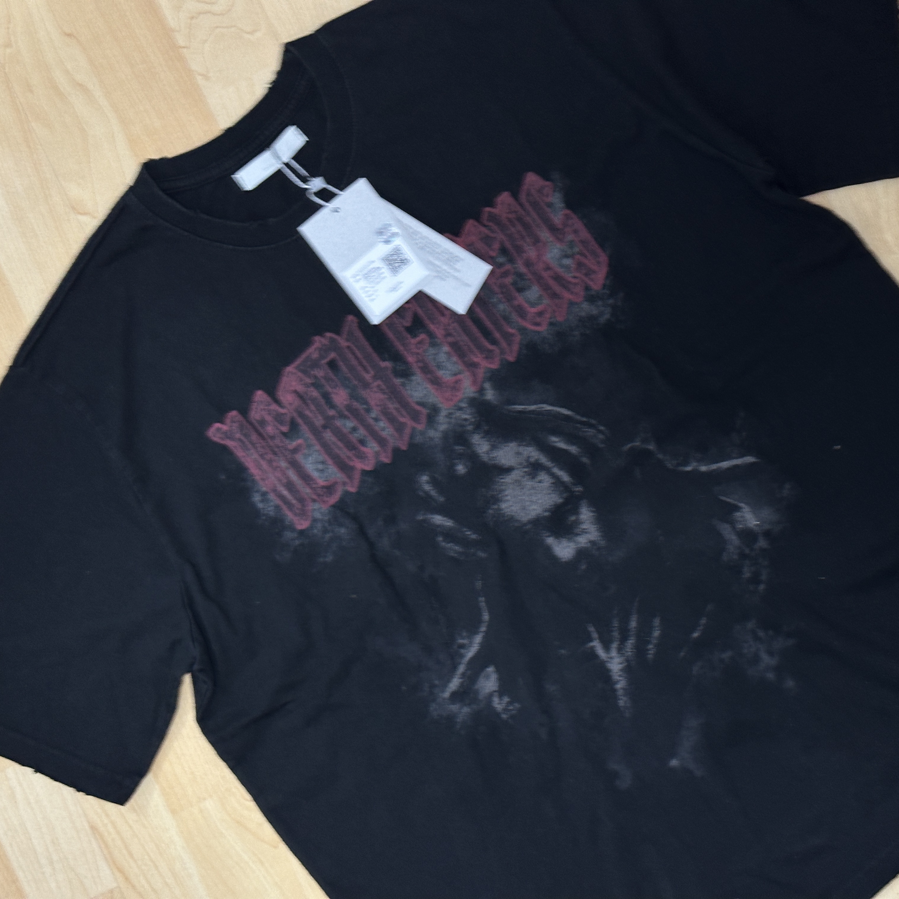 Undermycar Death Eaters Graphic T-Shirt Black - 23SS 착용 스타일 - 2