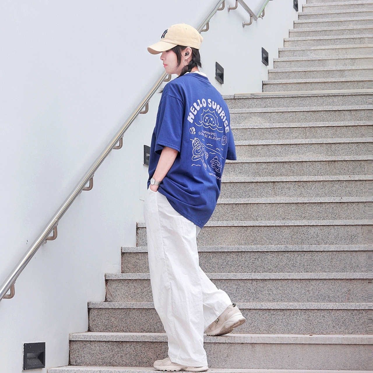 New Balance 530 Ivory 착용 스타일 - 2