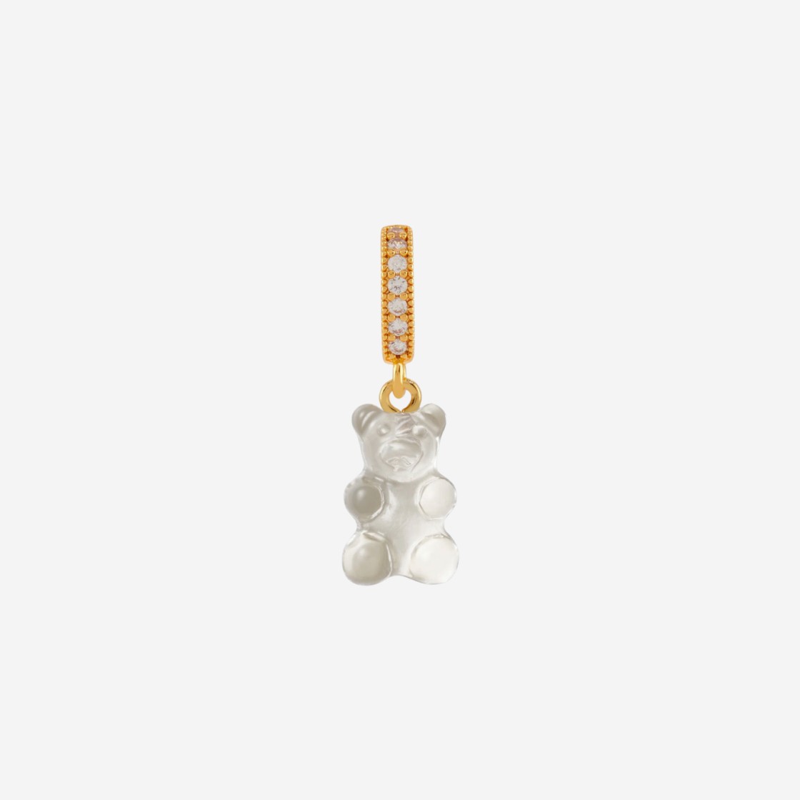 Crystal Haze Nostalgia Bear with Pave Connector Gold Ice 상세 이미지 1