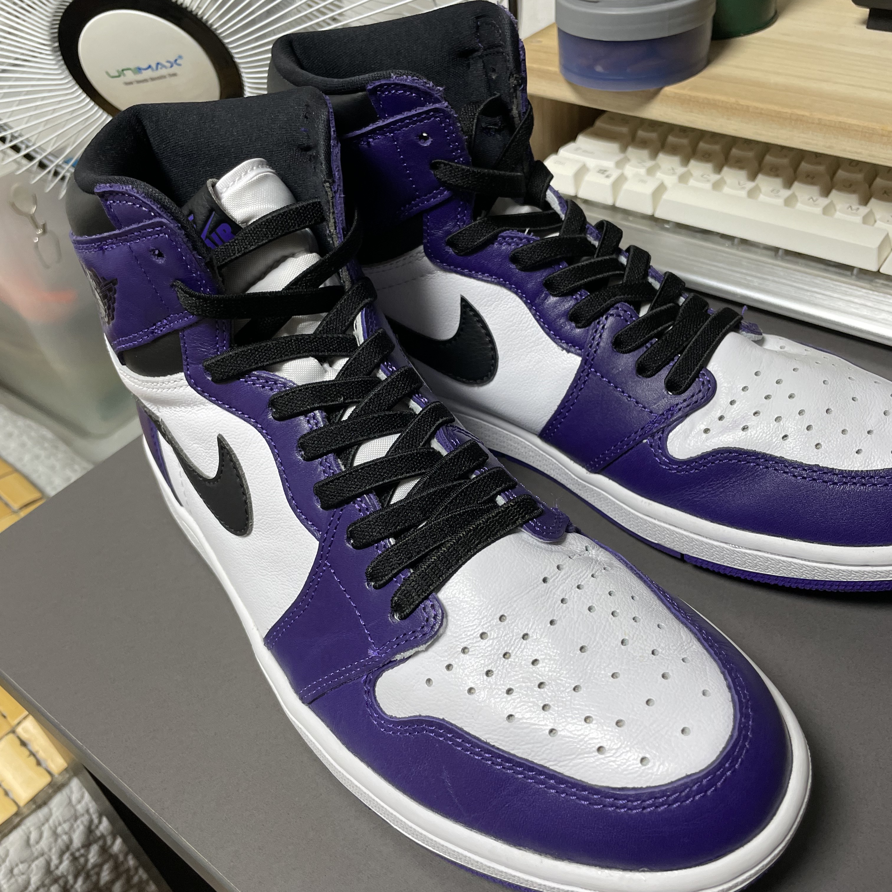 Jordan 1 Retro High Court Purple 착용 스타일