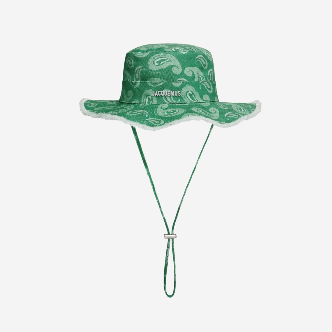 Jacquemus Le Bob Artichaut Bucket Hat Print Pop Green Paisley 상세 이미지 1