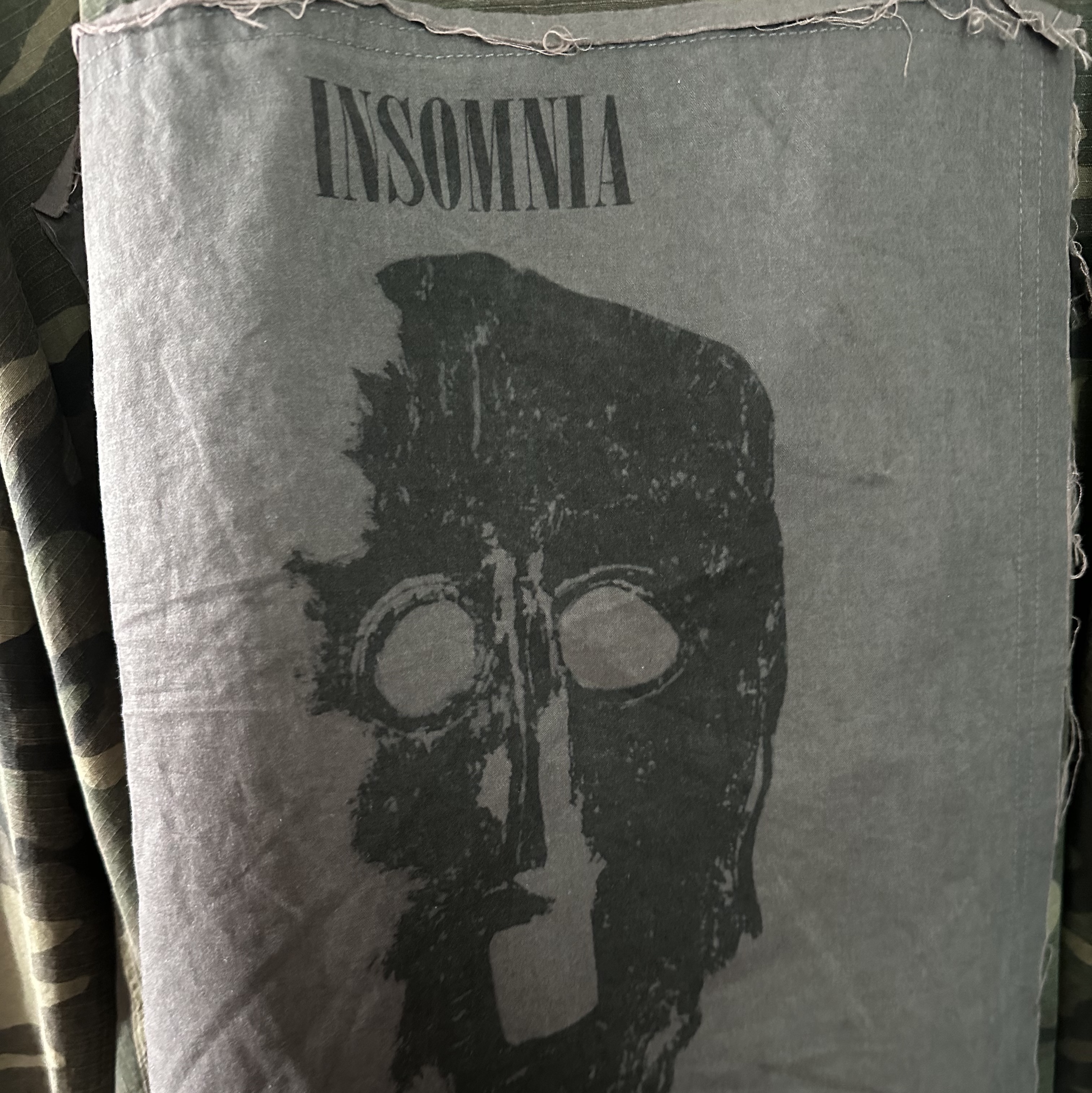 Undermycar Niop Camouflage Over Fit Shirt Iguana - 23SS 착용 스타일