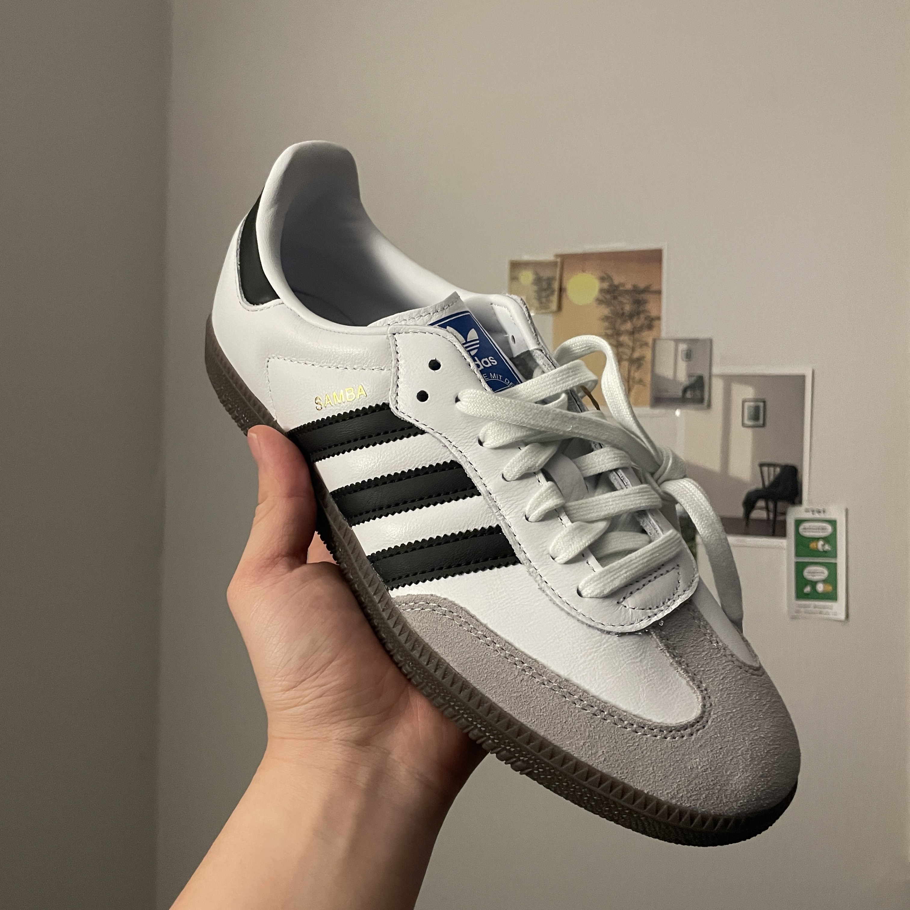 Adidas Samba OG Cloud White 착용 스타일