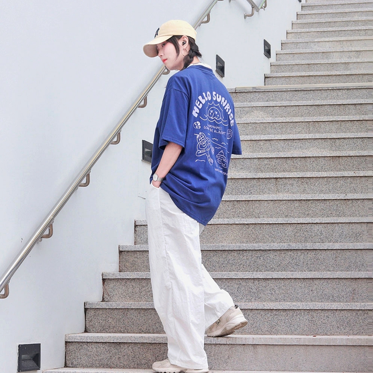New Balance 530 Ivory 착용 스타일 - 1