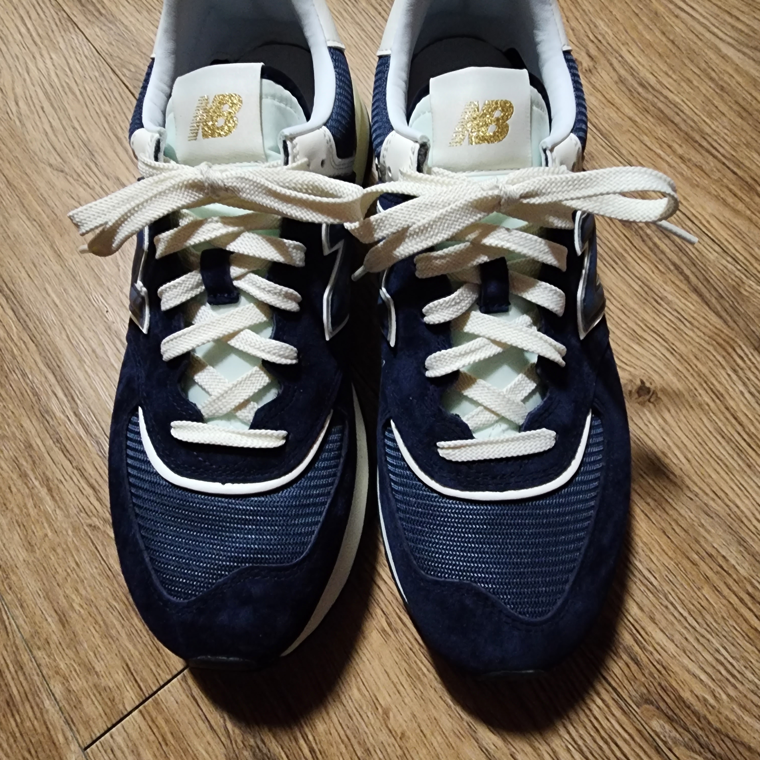 New Balance 574 Legacy Navy 착용 스타일 - 1
