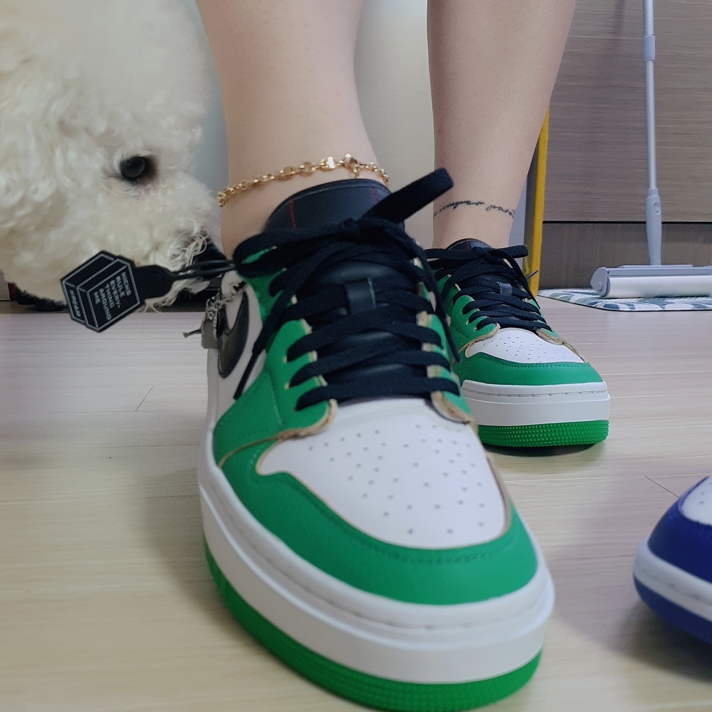 (W) Jordan 1 Elevate Low SE Lucky Green 착용 스타일 - 3