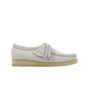 (W) Clarks Wallabee White Nubuck
