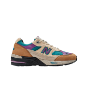 (W) New Balance x Palace 991 Made in UK Taos Taupe Grape Juice