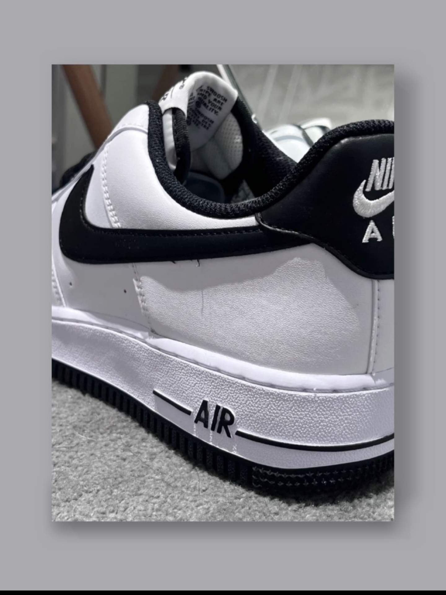 Nike Air Force 1 '07 White Black 착용 스타일 - 3