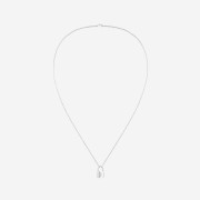 Louis Vuitton Silver Lockit Pendant Necklace Sterling Silver
