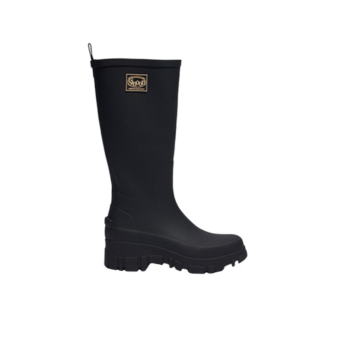 (W) 락피쉬웨더웨어 x 시눈 플랫폼 롱 레인 부츠 블랙((W) Rockfishweatherwear x Sinoon Flatform Long Rain Boots Black)