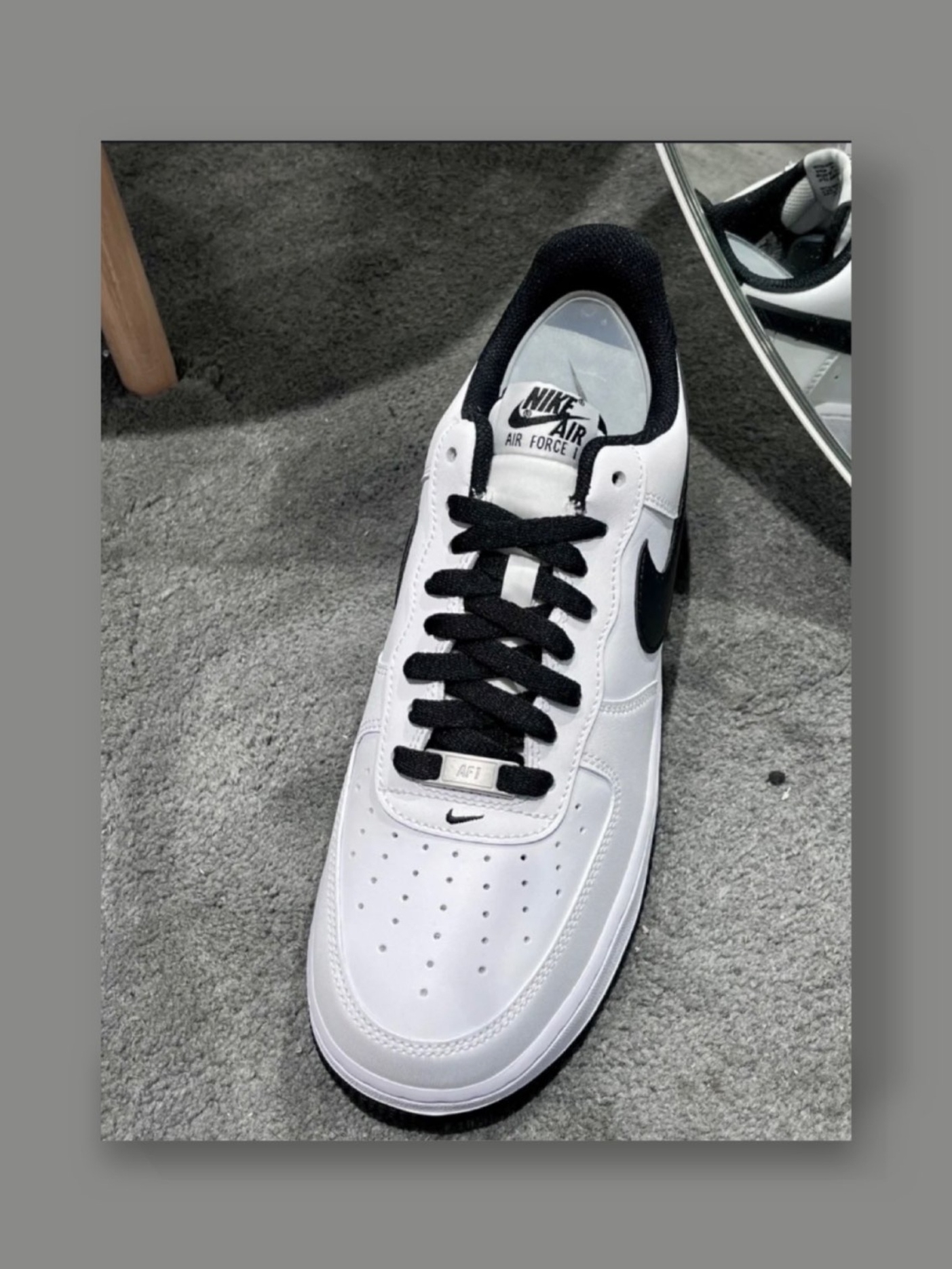 Nike Air Force 1 '07 White Black 착용 스타일 - 2