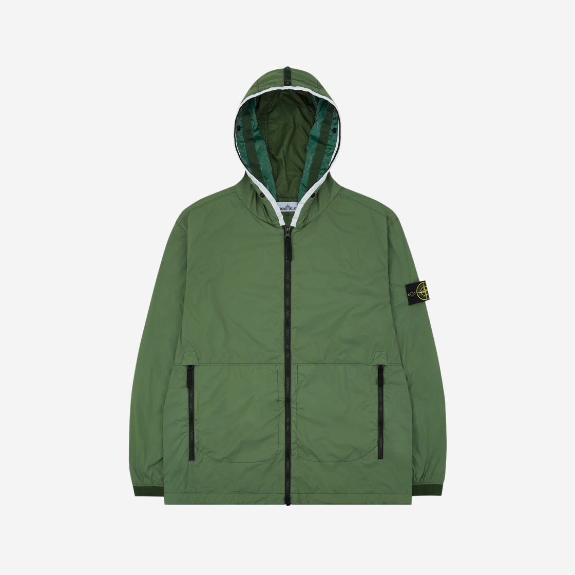 스톤 아일랜드 41131 스킨 터치 나일론 TC 가먼트 다이드 후드 블루종 시클라멘 - 22SS | Stone Island | KREAM