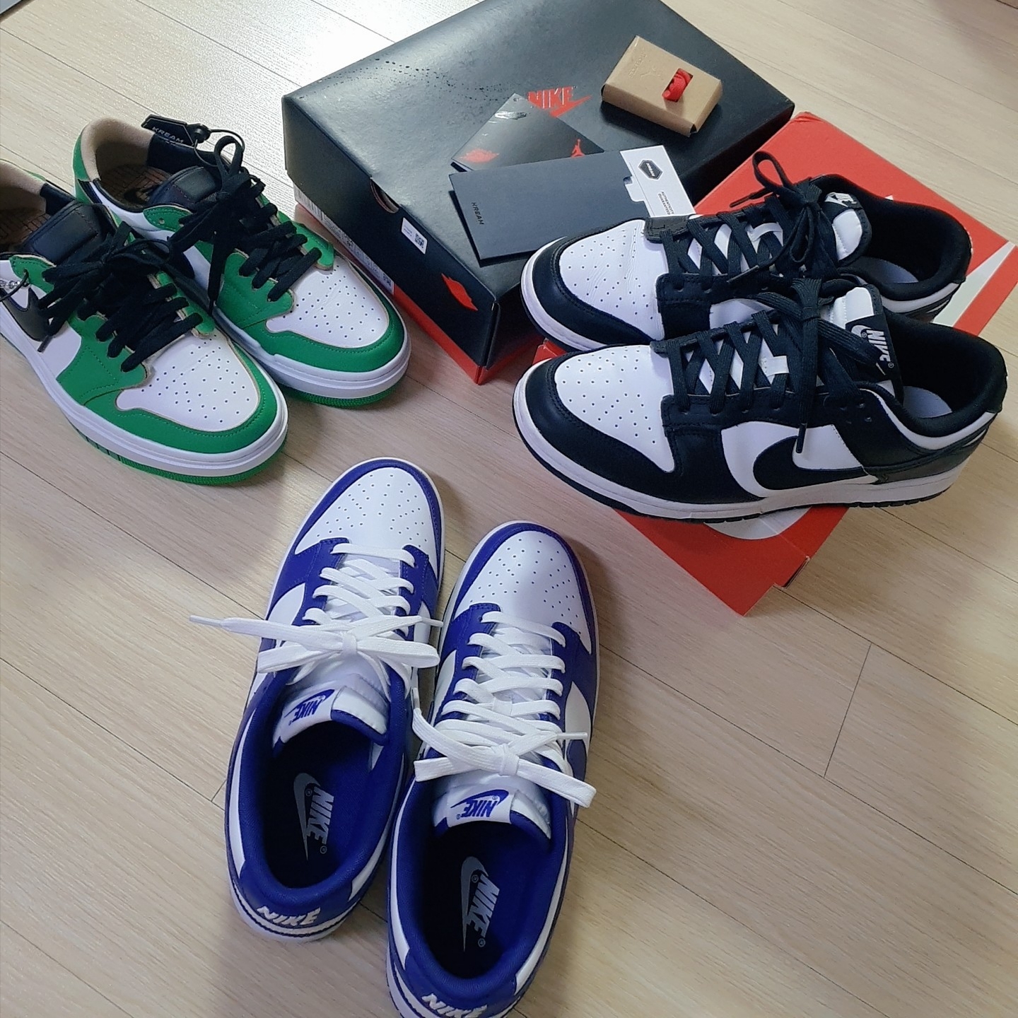 (W) Jordan 1 Elevate Low SE Lucky Green 착용 스타일 - 1