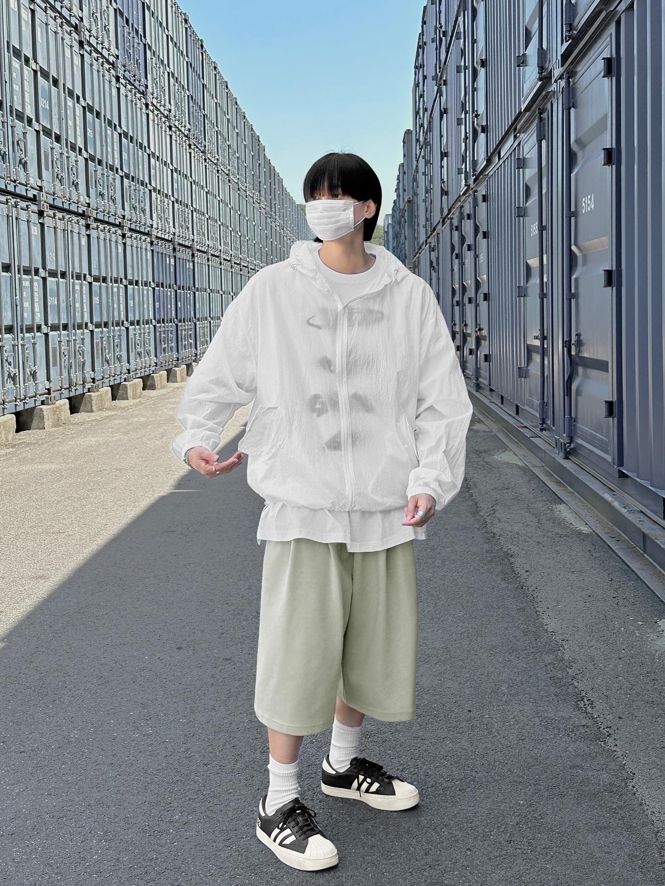 Y-3 Yohji Star Black White 착용 스타일 - 5
