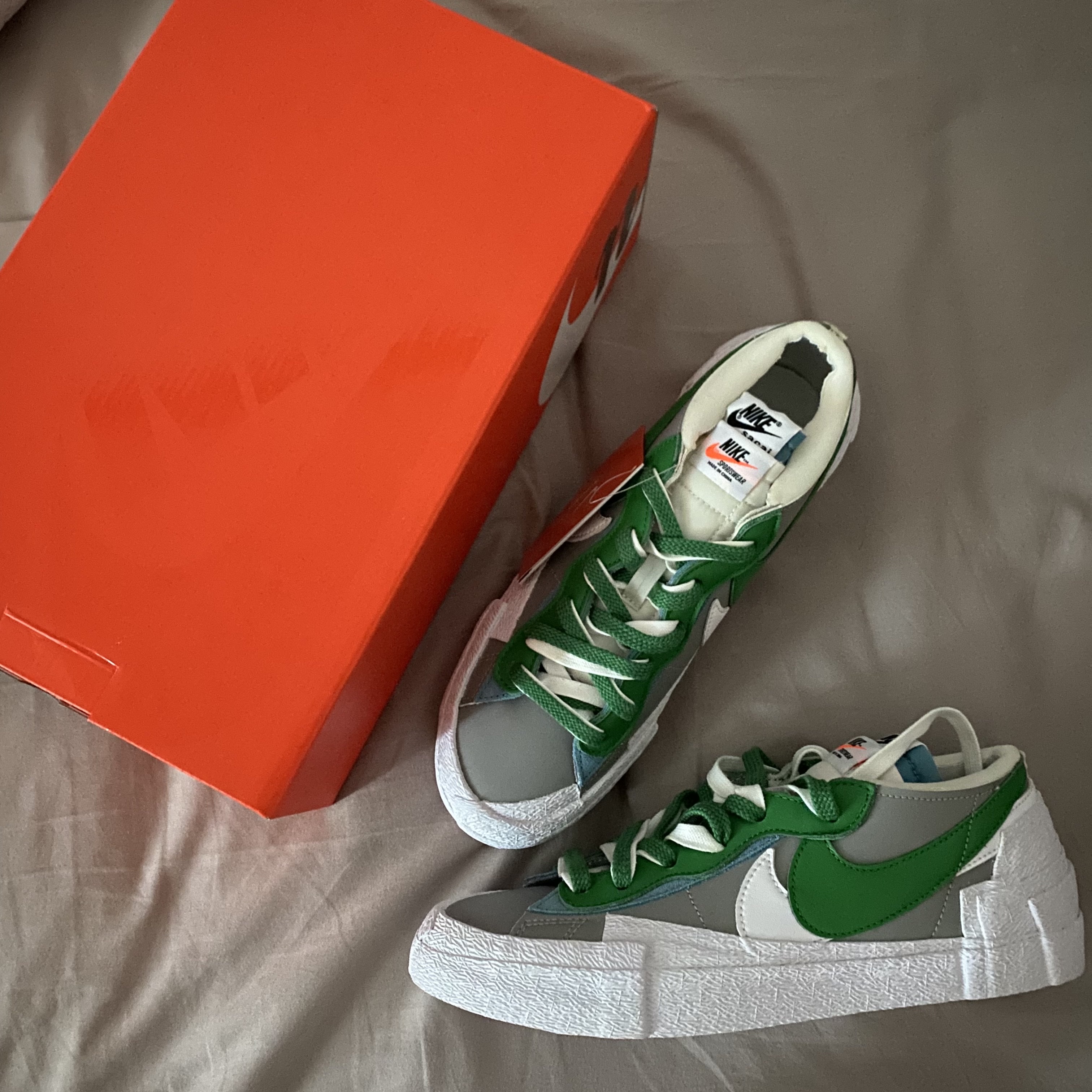 Nike x Sacai Blazer Low Classic Green 착용 스타일