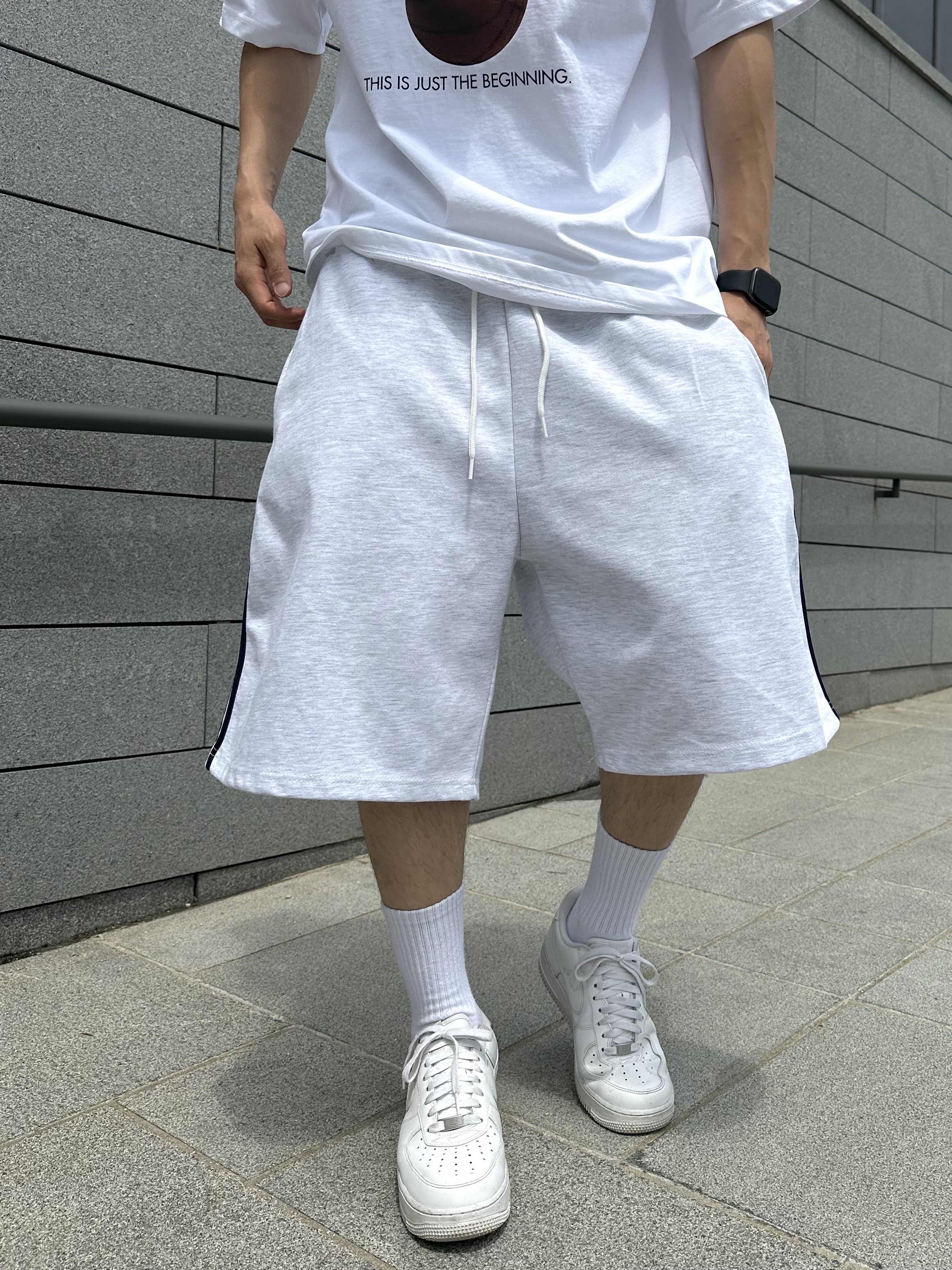 Nike x Supreme Air Force 1 Low White 착용 스타일 - 4