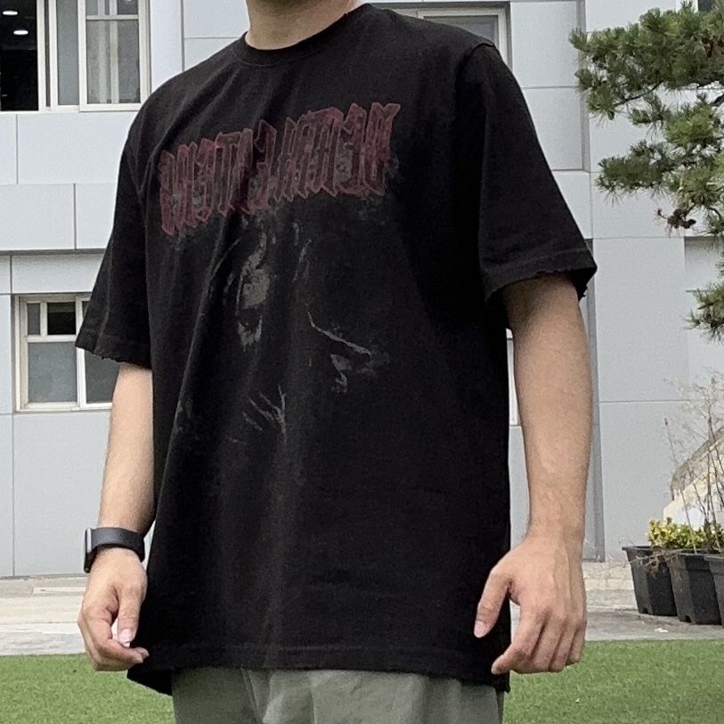 Undermycar Death Eaters Graphic T-Shirt Black - 23SS 착용 스타일 - 3