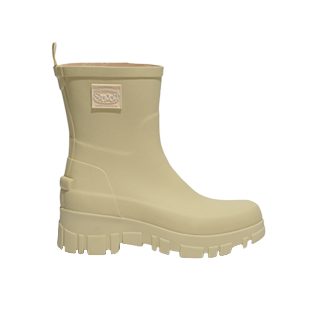 (W) 락피쉬웨더웨어 x 시눈 플랫폼 미들 레인 부츠 버터((W) Rockfishweatherwear x Sinoon Flatform Middle Rain Boots Butter)