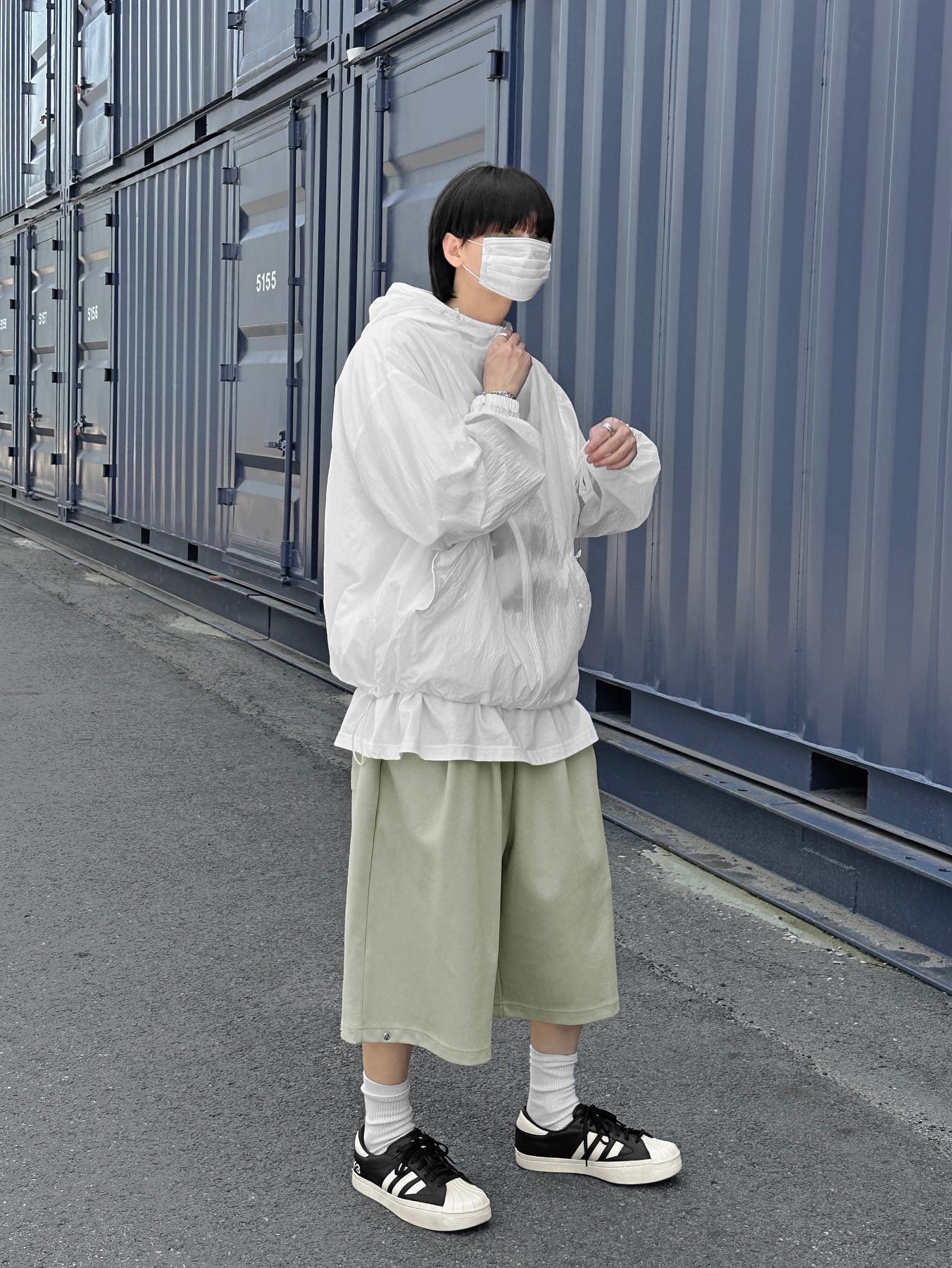 Y-3 Yohji Star Black White 착용 스타일 - 3