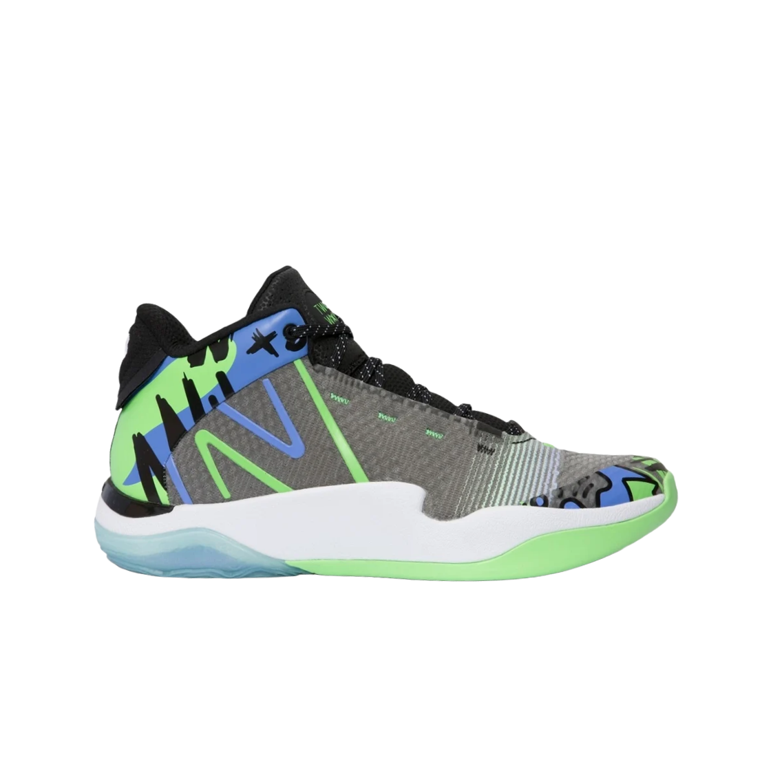 뉴발란스 투 WXY V2 블랙 그린 - 2E 와이드(New Balance TWO WXY V2 Black Green - 2E Wide) - 1