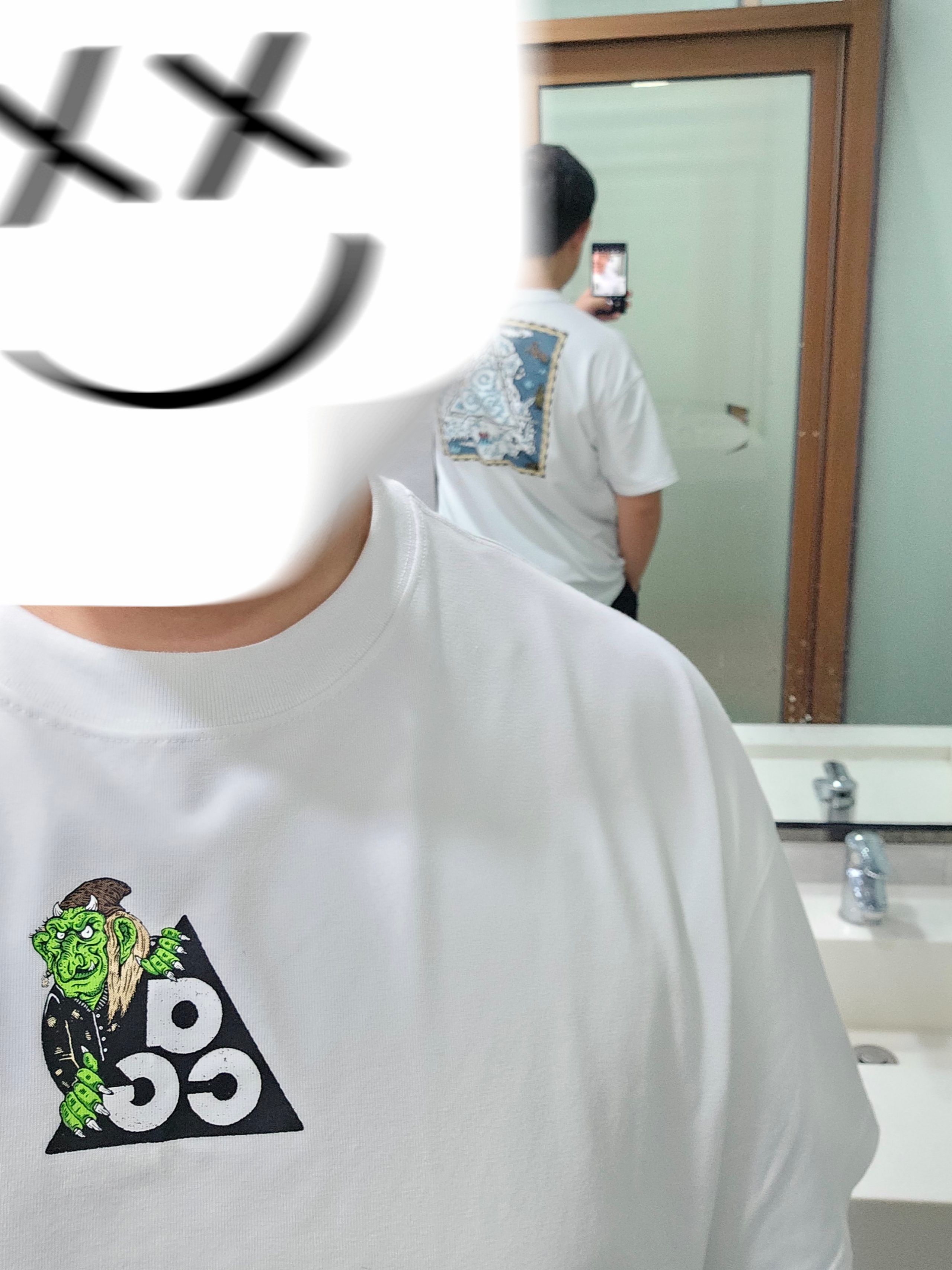 Nike ACG Iceland Map T-Shirt Summit White - Asia 착용 스타일