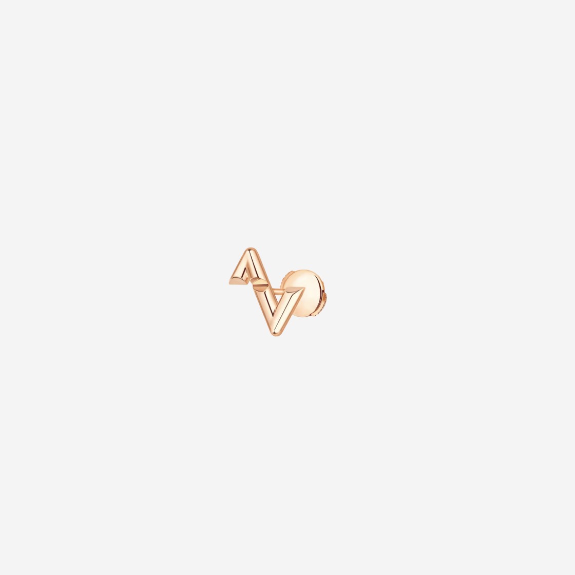 Louis Vuitton LV Volt Upside Down Stud, White Gold And Diamonds
