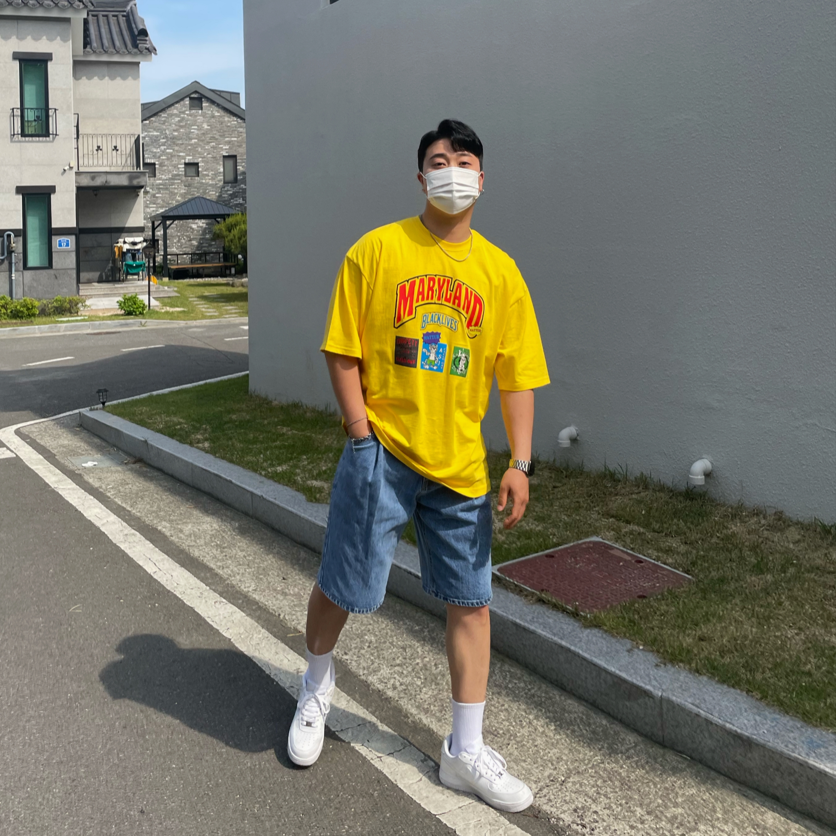 Nike Air Force 1 '07 Low White 착용 스타일